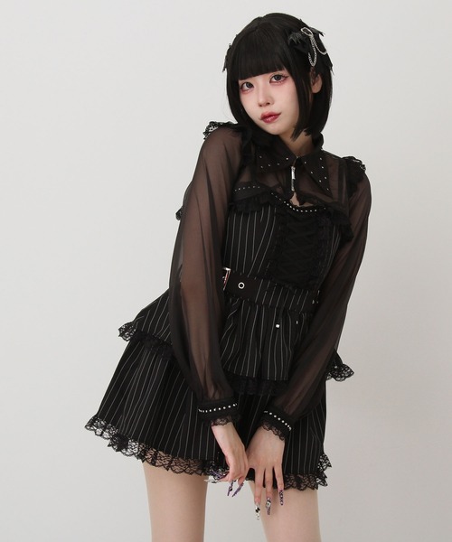 ◆IT MICHAA ボレロ ツイード ミディアム ワンピース ツイードロングキャミワンピース[品番：RJTW0002059]｜ROJITA