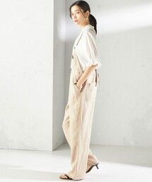 SHIPS | 〈手洗い可能〉麻 コットン オールインワン(サロペット/オーバーオール)