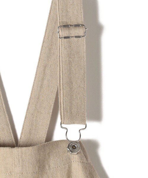 SHIPS（シップス）の「〈手洗い可能〉麻 コットン オールインワン（サロペット/オーバーオール・レディース・ダークグレー/ナチュラル・ONE SIZE）」の16枚目の写真