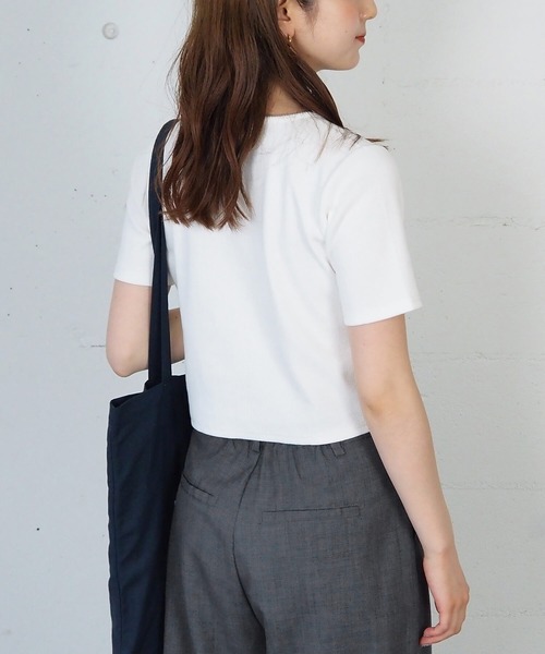 tiptop（ティップトップ）の「テレコレースアッププルオーバー（Tシャツ/カットソー・レディース・ブラック/オフホワイト/レッド/ホワイト系その他/イエロー・FREE）」の7枚目の写真