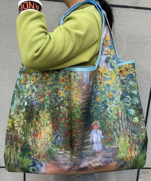 LOWO(ロワ)の「絵画モチーフビッグトートバッグ(エコバッグ/サブバッグ・レディース・その他1/その他2/その他3/その他5/その他6/その他4・FREE)」の2枚目の写真