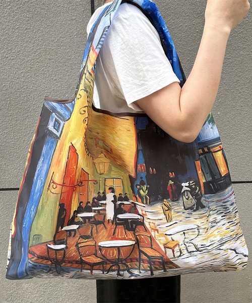 LOWO(ロワ)の「絵画モチーフビッグトートバッグ(エコバッグ/サブバッグ・レディース・その他1/その他2/その他3/その他5/その他6/その他4・FREE)」の3枚目の写真