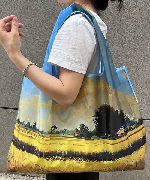 LOWO(ロワ)の「絵画モチーフビッグトートバッグ(エコバッグ/サブバッグ・レディース・その他1/その他2/その他3/その他5/その他6/その他4・FREE)」の1枚目の写真