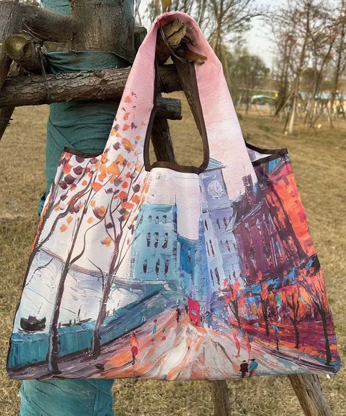 LOWO(ロワ)の「絵画モチーフビッグトートバッグ(エコバッグ/サブバッグ・レディース・その他1/その他2/その他3/その他5/その他6/その他4・FREE)」の6枚目の写真