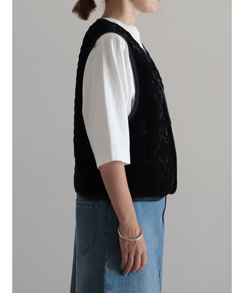 epaブラック キルティング ショートベスト セール】キルティング ショート ベスト（ベスト）｜Plage（プラージュ