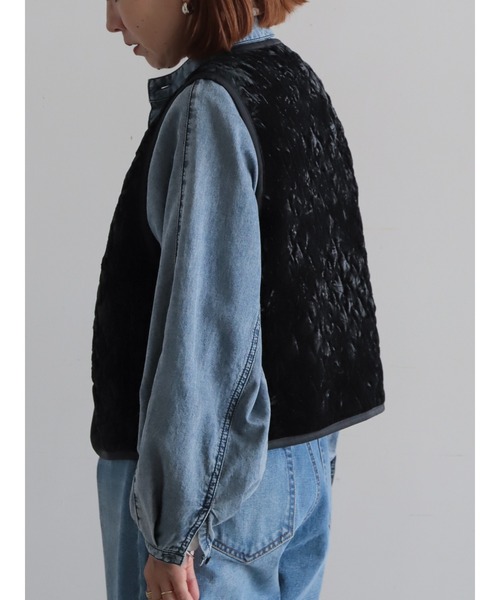 epaブラック キルティング ショートベスト a1e9ce46e5877d790d961f501c51c4