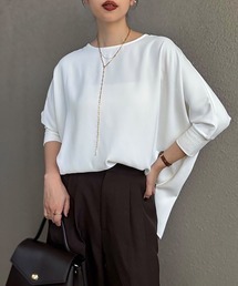 Emma Taylor（エマテイラー）の「ジョーゼットバックジップオーバードルマンプルオーバー（Tシャツ/カットソー・レディース）」