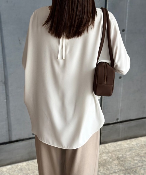 エマイ ジョーゼットバックジップオーバードルマンプルオーバー Emma Taylor