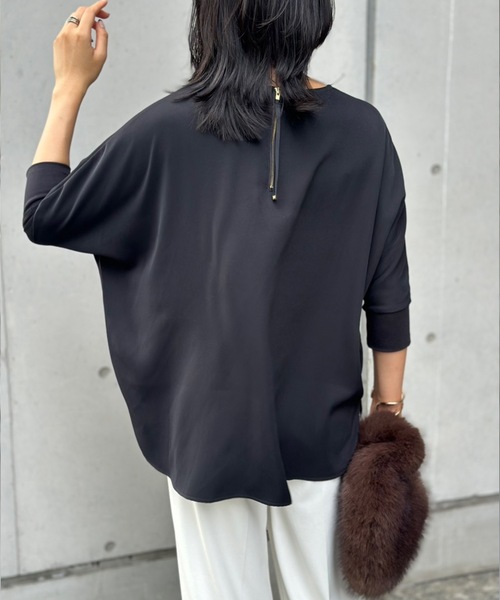 エマージ ジョーゼットバックジップオーバードルマンプルオーバー Emma Taylor