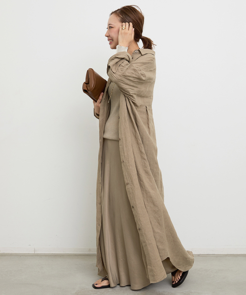 LInen シャツドレス（ワンピース）｜Deuxieme Classe