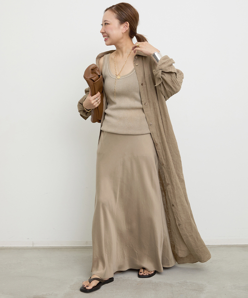 LInen シャツドレス（ワンピース）｜Deuxieme Classe