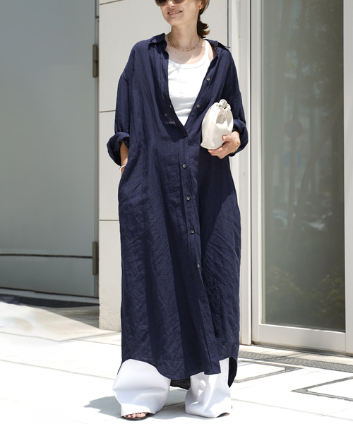 今季完売*25SS*Deuxieme Classe*Linen リネンワンピース Linen ワンピース（ワンピース）｜Deuxieme Classe