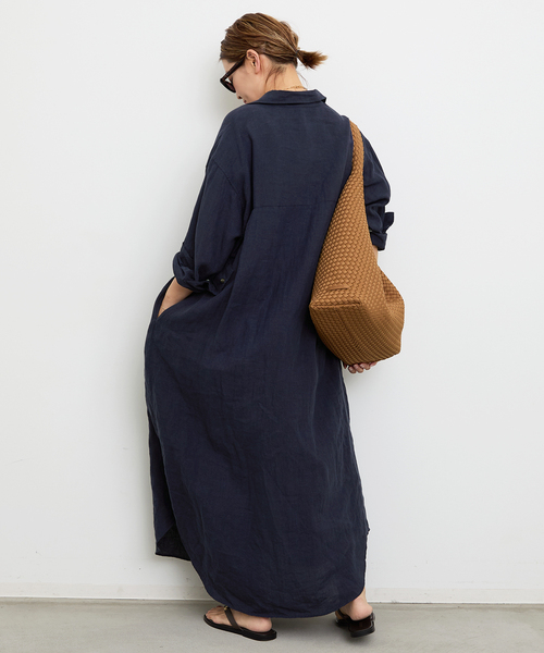 LInen シャツドレス（ワンピース）｜Deuxieme Classe