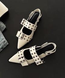 NOVESSEL（ノベセル）の「A'GEM/9 × .kom『NOVESSEL/ノベセル』ハトメベルト付きパンプス（パンプス）」