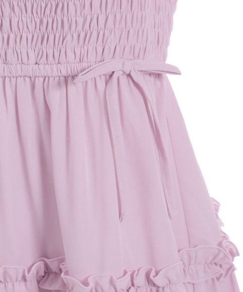 axes femme POETIQUE（アクシーズファムポエティック）の「ギャザーフリルワンピース（ワンピース・レディース・ホワイト/キナリ/ピンク・MEDIUM）」の21枚目の写真