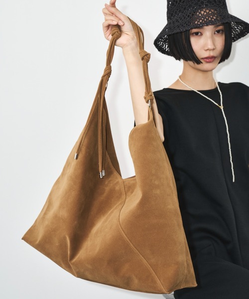 LE VERNIS（ル・ベルニ）の「LE VERNIS(ル・ベルニ) 《A4サイズ対応》Knot handle bag（トートバッグ・レディース・カーキ/ブラウン/ダークブラウン・FREE）」の5枚目の写真