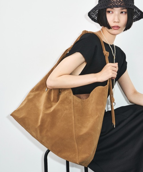 LE VERNIS（ル・ベルニ）の「LE VERNIS(ル・ベルニ) 《A4サイズ対応》Knot handle bag（トートバッグ・レディース・カーキ/ブラウン/ダークブラウン・FREE）」の7枚目の写真