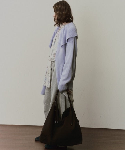 LE VERNIS（ル・ベルニ）の「LE VERNIS(ル・ベルニ) 《A4サイズ対応》Knot handle bag（トートバッグ・レディース・カーキ/ブラウン/ダークブラウン・FREE）」の21枚目の写真