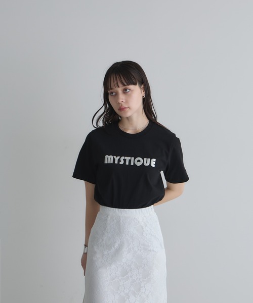 &. NOSTALGIA(アンドドットノスタルジア)の「【ZOZO限定】ロゴTシャツ(Tシャツ/カットソー・レディース・オフホワイト/ブラック・M)」の5枚目の写真