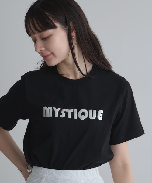 &. NOSTALGIA(アンドドットノスタルジア)の「【ZOZO限定】ロゴTシャツ(Tシャツ/カットソー・レディース・オフホワイト/ブラック・M)」の6枚目の写真