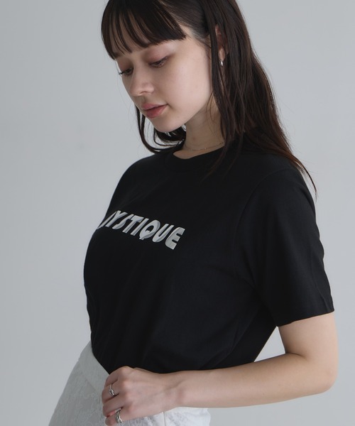 &. NOSTALGIA(アンドドットノスタルジア)の「【ZOZO限定】ロゴTシャツ(Tシャツ/カットソー・レディース・オフホワイト/ブラック・M)」の7枚目の写真