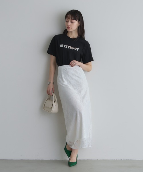 &. NOSTALGIA(アンドドットノスタルジア)の「【ZOZO限定】ロゴTシャツ(Tシャツ/カットソー・レディース・オフホワイト/ブラック・M)」の9枚目の写真