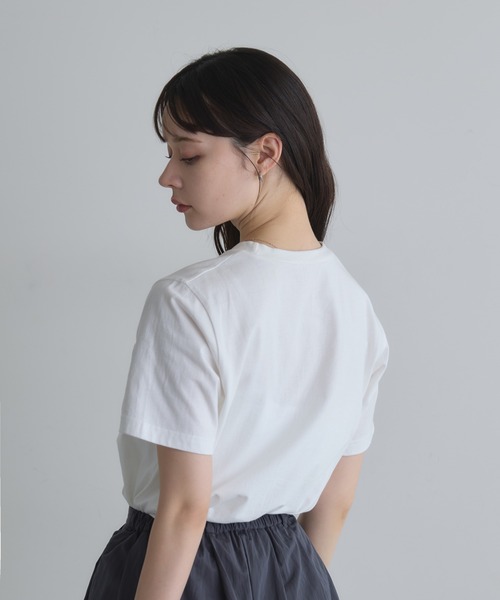 &. NOSTALGIA(アンドドットノスタルジア)の「【ZOZO限定】ロゴTシャツ(Tシャツ/カットソー・レディース・オフホワイト/ブラック・M)」の14枚目の写真