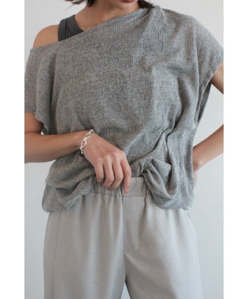 tシャツ 「 AGAWD / アガウド 」Asymmetry Balloon Cutsew / アシンメトリーバルーンカットソー　 レディース メン AGAWD / アガウド 】Asymmetry Balloon Cutsew / アシンメトリー