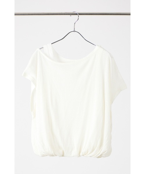 tシャツ 「 AGAWD / アガウド 」Asymmetry Balloon Cutsew / アシンメトリーバルーンカットソー　 レディース メン AGAWD / アガウド 】Asymmetry Balloon Cutsew / アシンメトリー
