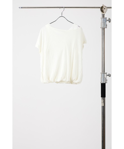 tシャツ 「 AGAWD / アガウド 」Asymmetry Balloon Cutsew / アシンメトリーバルーンカットソー　 レディース メン AGAWD / アガウド 】Asymmetry Balloon Cutsew / アシンメトリー