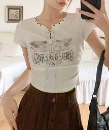 SpRay | テレコイーグルスタッズTシャツ(Tシャツ/カットソー)