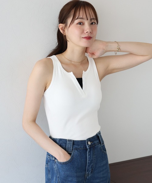 J&amp;R - ネイビー&amp;スカイブルーラメ　刺繍タンクトップ BAPE DOUBLE APE HEAD タンクトップ Lサイズ ネイビー a bathing