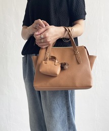 ikka（イッカ）の「【雑誌InRed1月・2月合併号掲載】合皮2WAYオヤコミニボストン（ボストンバッグ）」