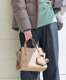 ikka（イッカ）の「【雑誌InRed1月・2月合併号掲載】合皮2WAYオヤコミニボストン（ボストンバッグ）」