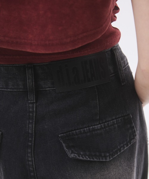d.i.a.(ダイヤ)の「カーゴルーズデニムパンツ(デニムパンツ・レディース・ブラック/グレー・SMALL)」の15枚目の写真