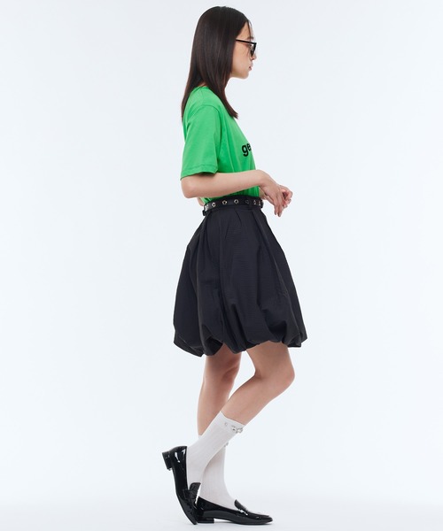 Narcissus（ナルシス）の「ジャガードバルーンスカート　ミディアム丈（スカート・レディース・ホワイト/ブラック・FREE）」の3枚目の写真