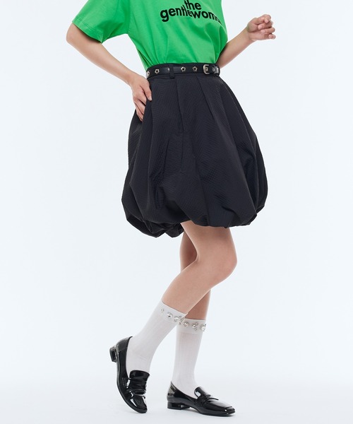 Narcissus（ナルシス）の「ジャガードバルーンスカート　ミディアム丈（スカート・レディース・ホワイト/ブラック・FREE）」の17枚目の写真