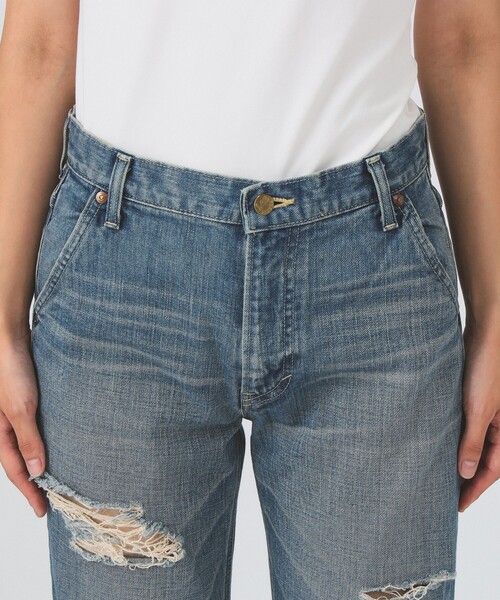 Ray BEAMS（レイビームス）の「【別注】Lee / RIPPED JEANS（デニムパンツ・レディース・ライトブルー・X-SMALL/SMALL/MEDIUM）」の7枚目の写真