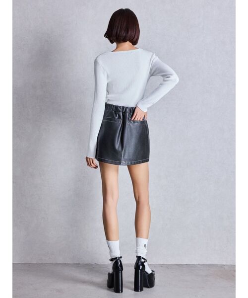 GYDA（ジェイダ）の「OPEN HEART ニットトップス（ニット/セーター・レディース・レッド/オフホワイト/ブラック・FREE）」の19枚目の写真