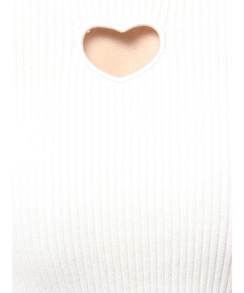 GYDA（ジェイダ）の「OPEN HEART ニットトップス（ニット/セーター・レディース・レッド/オフホワイト/ブラック・FREE）」の13枚目の写真