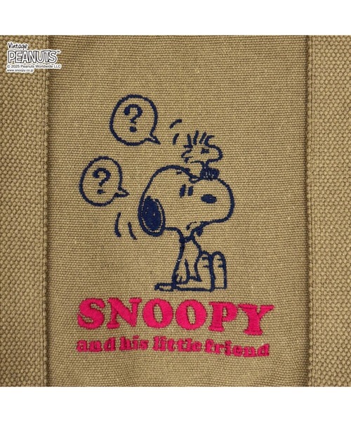 Vintage PEANUTS（ビンテージピーナッツ）の「ルートート / IP.デリ.ピーナッツ-0J（トートバッグ・レディース・アイボリー/グレー/カーキ・FREE）」の6枚目の写真