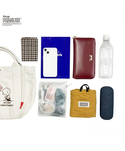 Vintage PEANUTS（ビンテージピーナッツ）の「ルートート / IP.デリ.ピーナッツ-0J（トートバッグ・レディース・アイボリー/グレー/カーキ・FREE）」の17枚目の写真