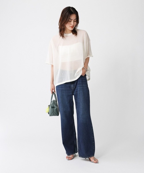 BABYLONE（バビロン）の「【upper hights】THE CLARA（デニムパンツ・レディース・ネイビー/ブルー・25/24）」の10枚目の写真