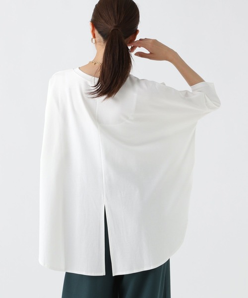 Elura(エルーラ)の「バックスリットTシャツ/572940(Tシャツ/カットソー・レディース・ブラック/オフホワイト/ダークブラウン・FREE)」の9枚目の写真