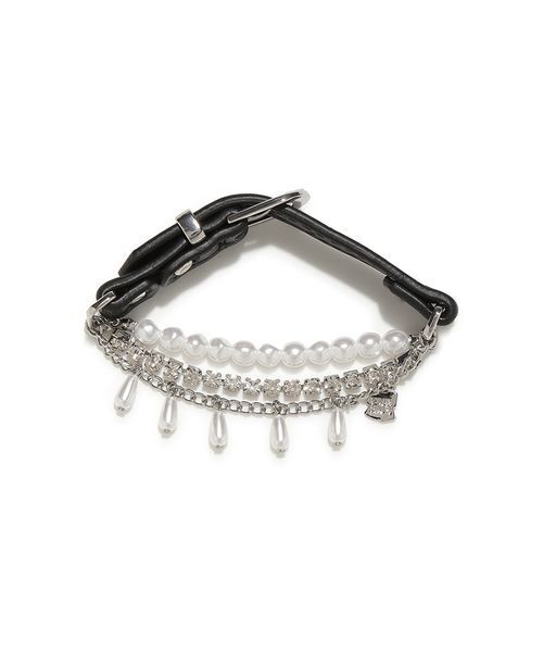 FURFUR（ファーファー）の「レザーパールブレスレット（ブレスレット・レディース・ホワイト/ブラック/ベージュ・F）」の3枚目の写真