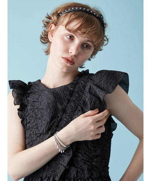 FURFUR（ファーファー）の「レザーパールブレスレット（ブレスレット・レディース・ホワイト/ブラック/ベージュ・F）」の9枚目の写真