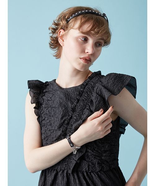 FURFUR（ファーファー）の「レザーパールブレスレット（ブレスレット・レディース・ホワイト/ブラック/ベージュ・F）」の10枚目の写真