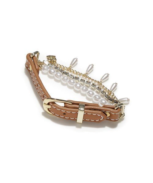 FURFUR（ファーファー）の「レザーパールブレスレット（ブレスレット・レディース・ホワイト/ブラック/ベージュ・F）」の12枚目の写真