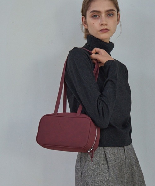 COLONY 2139（コロニートゥーワンスリーナイン）の「スクエアミニボストンバッグ（ボストンバッグ・レディース・レッド/ブラック/キャメル・FREE）」の3枚目の写真