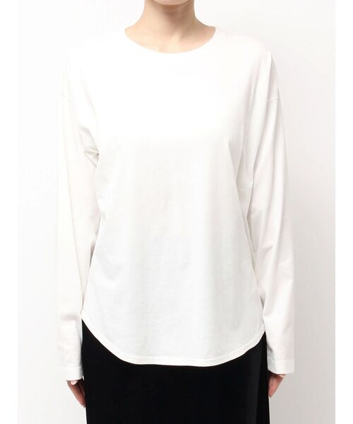 Ungrid（アングリッド）の「ラウンドロングスリーブTee（Tシャツ/カットソー・レディース・オフホワイト・FREE）」の3枚目の写真